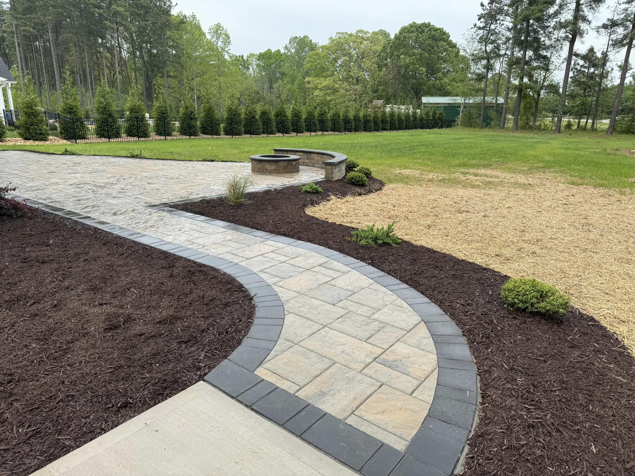 Mulch Installation in Baker project 8