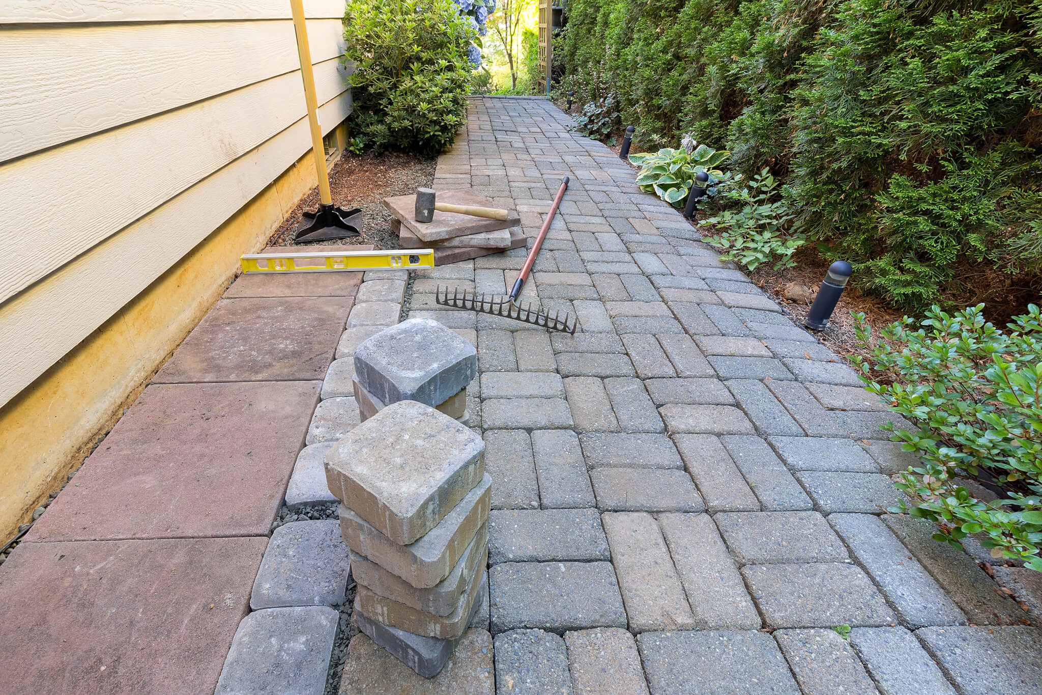 Hardscaping in Hempstead example 3